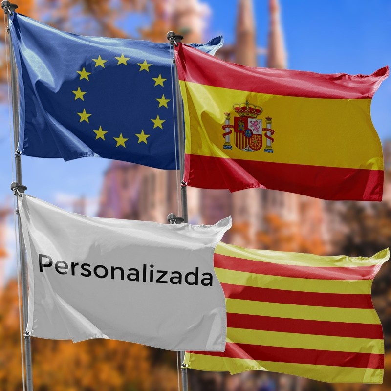 bandera españa, bandera europa, bandera personalizada, bandera cataluña