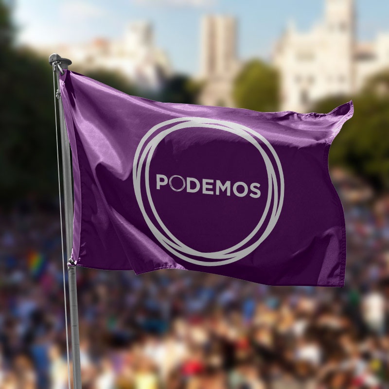 bandera Unidas Podemos, bandera Podemos