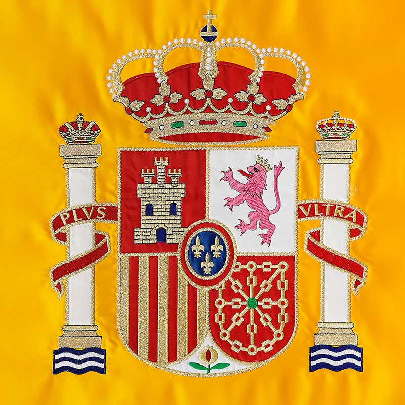 escudo bandera españa bordado